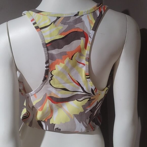 Calvin Klein Performance Printed Racerback Cropped Tank Top Sz XL - Picture 4 of 10